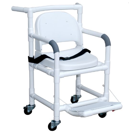 MRI Compatible Transport Chair with Casters and Footrest
