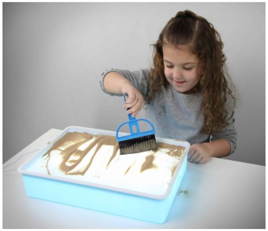 Portable Light-Up Stimulation Box for Sand or Water - Pediatric Acrylic Box from Enabling Devices