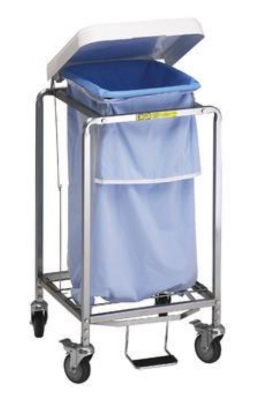 Single Leakproof Laundry Hamper with Foot Pedal