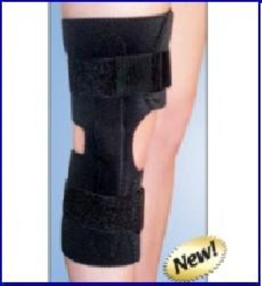 Wrap Around Knee Brace with Covered Hinge and Condyle Pads