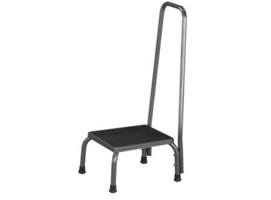 Step Stool with Handrail, Rubber Feet and 350 lbs. Capacity by Clinton Industries