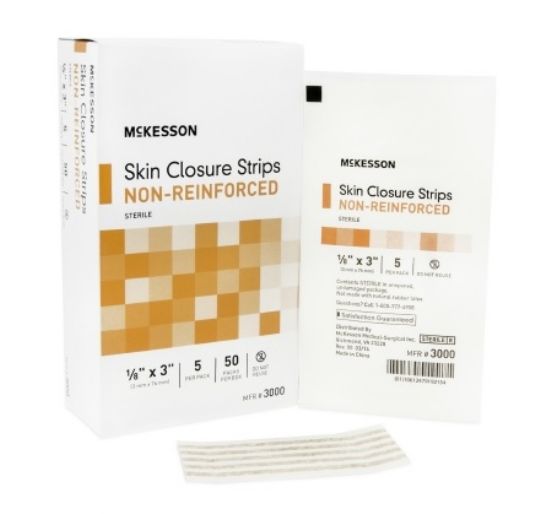 Adhesive Non-Reinforced Skin Closure Strips