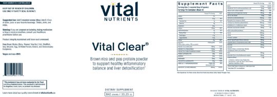 Vital Clear Herbal and Nutritional Support