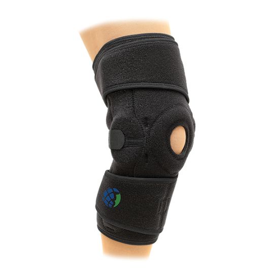 Hinged Knee Brace with Coated Neoprene Surface