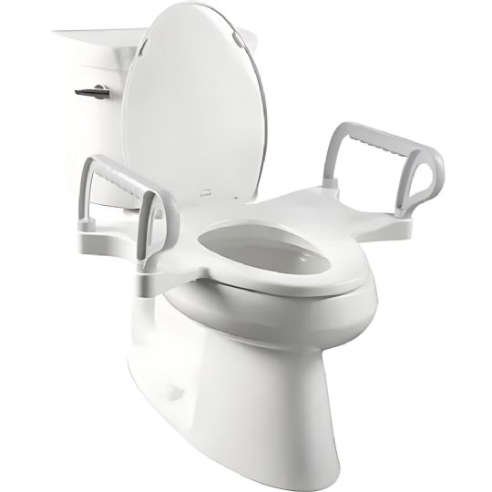 Premium Toilet Seat with Support Arms - Standard Height