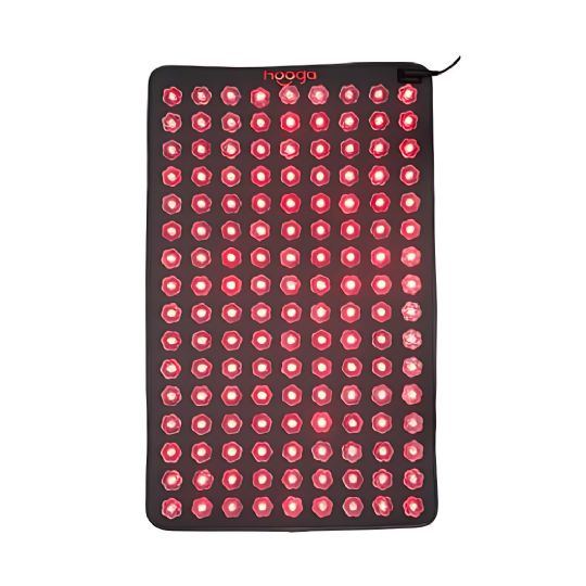 Red Light Therapy Acupressure Mat with Infrared LEDs for Relaxation and Pain Relief  Hooga