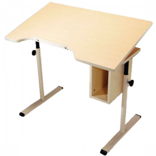 Optional Swivel Casters for Adjustable Performance Health Desk with Storage