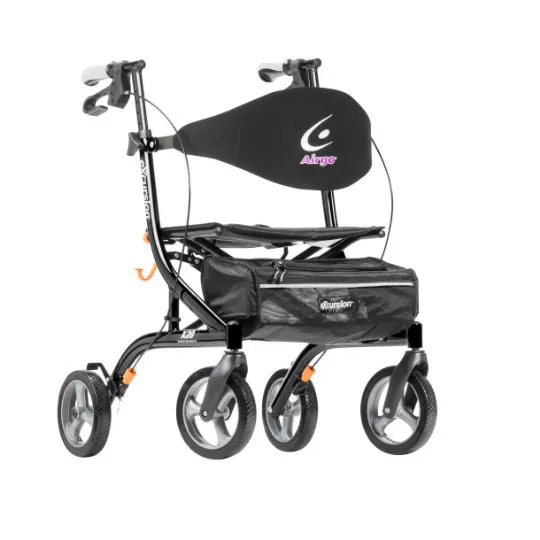 Lightweight Side-Fold Rollator with Ergonomic Handgrips