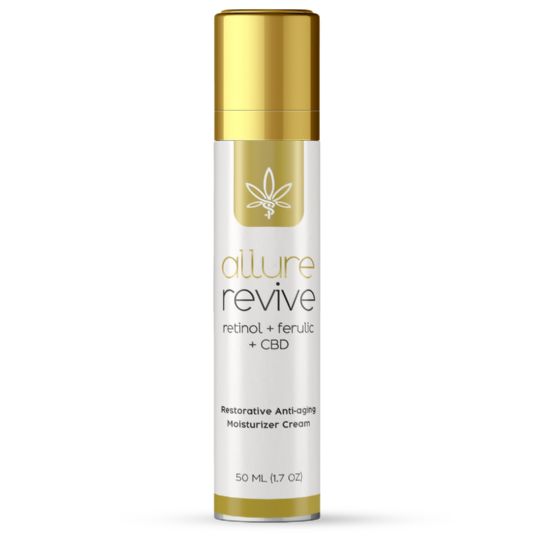 Allure Revive Night Cream 250 mg CBD Anti Aging Moisturizer with Retinol and Ferulic Acid