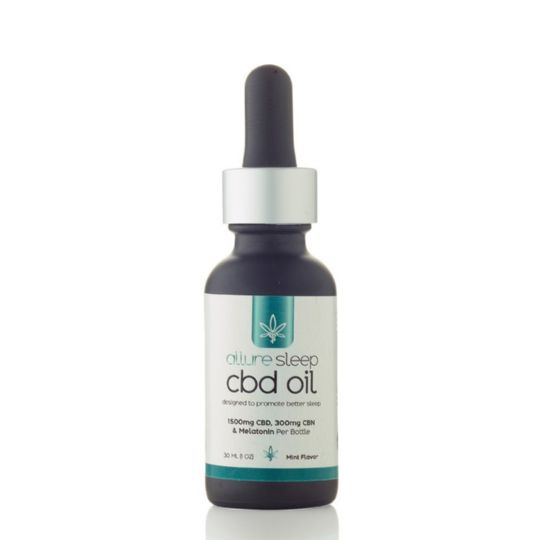 Allure Sleep Tincture 1500mg CBD MCT Oil with Melatonin and CBN