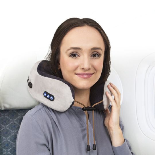 Portable Neck Massage Pillow with Heat Therapy and USB Charging - AmaMedic AM2108 from Titan