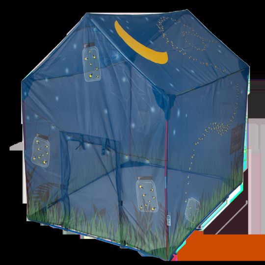 Play House Tent for Children with Glow in the Dark Moon and Fireflies