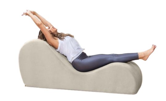 Avana Yoga Chaise Lounge Chair - Aubergine