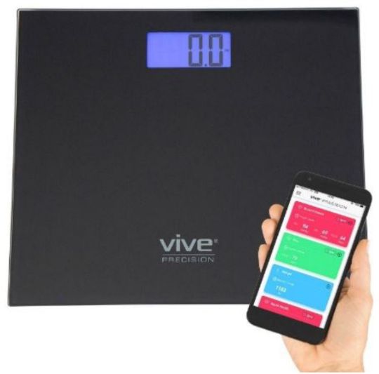 Bariatric Digital Scale with Smartphone Compatibility - 550 lbs. Capacity from Vive Health