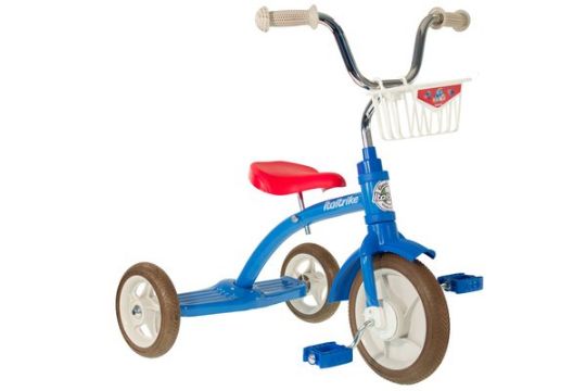 Italtrike Super Lucy Tricycle for Kids with Basket and Durable Wheels - Colorama Blue