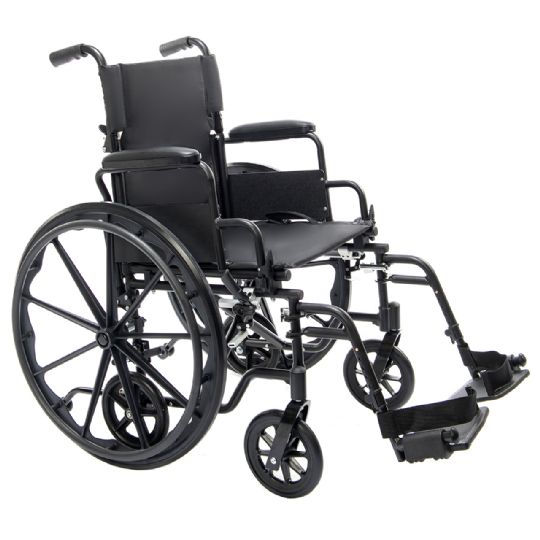 Lightweight Convertible Wheelchair and Transport Chair with Quick-Release Wheels - Protekt Cambria