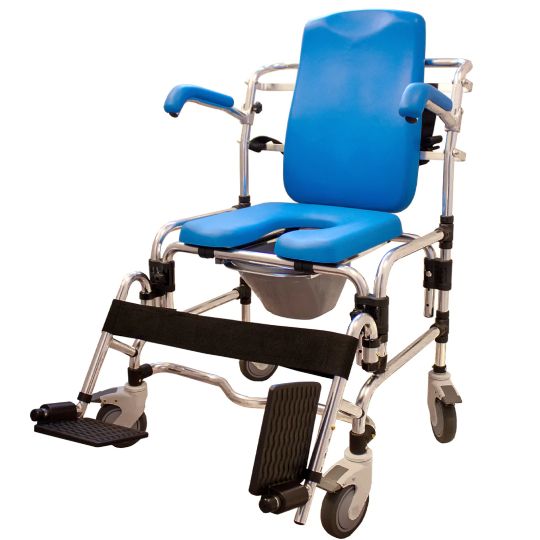 Platinum Health Caspian Professional Mobile Shower Commode Chair