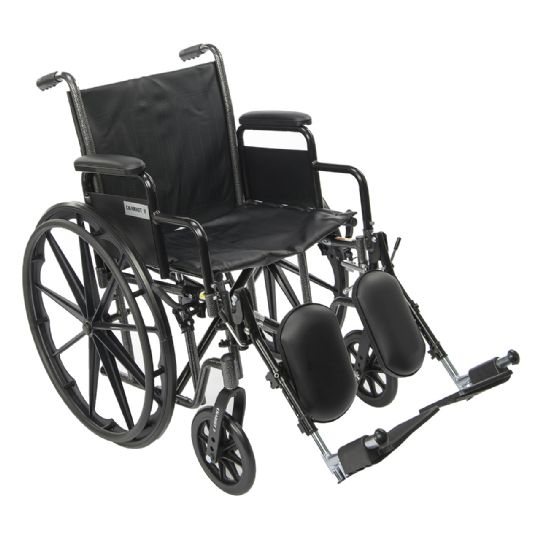 Hemi Wheelchair with Adjustable Height and Legrests, up to 350 lbs. Capacity | Chariot II