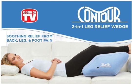 Inflatable Leg Elevation Pillow, Wedge Pillows for Sleeping, Comfort Leg P