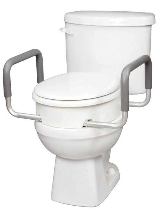 Platinum Health Ultimate Raised Toilet Seat with Handles, Padded