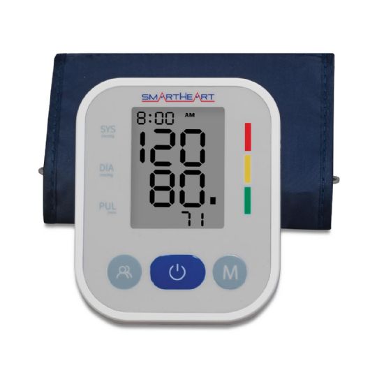 Digital Blood Pressure Monitor with Wide-Range Arm Cuff for Home Health Tracking - SmartHeart