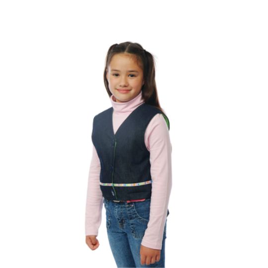 Denim Weighted Wonder Vest with Removable Weight Pouches