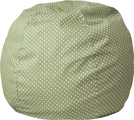 Green Dot Bean Bag Chair by Flash Furniture