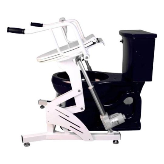 XL Powered Toilet Lift with Safety Handles and 650 Pounds of Weight Capacity from Dignity Lifts XL1