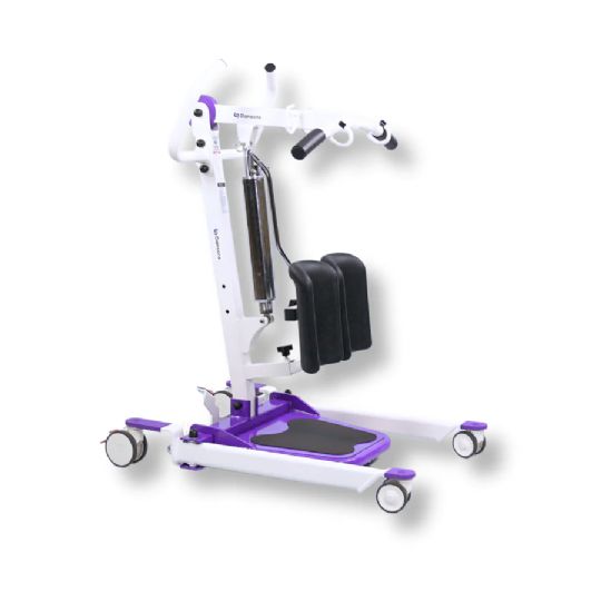 Sit to Stand Lift with 350 lbs. Weight Capacity and Cushioned Knee Pads - Hydraulic Powered