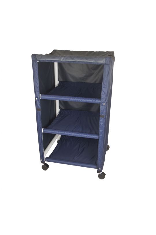 Laundry Cart with Shelves by Mor - Medical