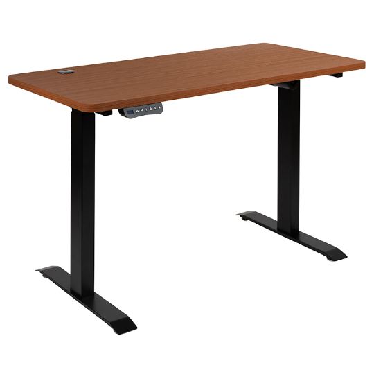  Uplift Desk African Mahogany Wide Plank Solid Wood (80