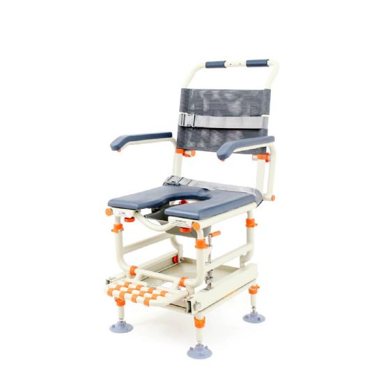 Shower Buddy Rolling Transfer | Shower | Toileting Chair with Cutout 