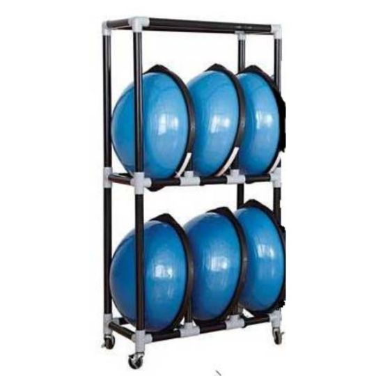 BOSU Ball Storage Cart with Wheels and PVC Frame