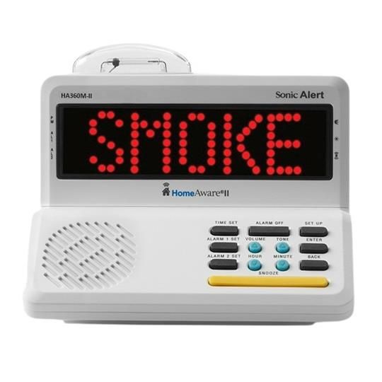 Smoke and CO Detector | Smart Alerting System Sonic Alert HomeAware 2