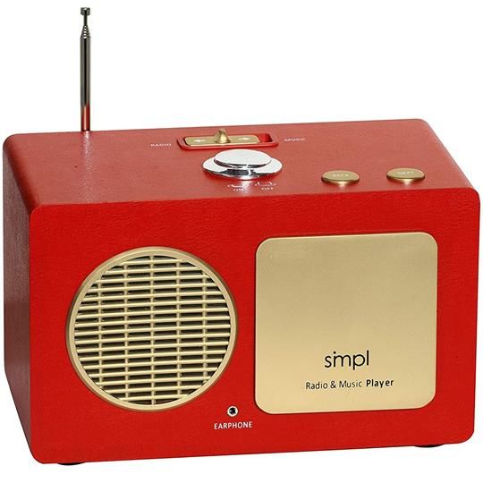 SiMPL Dual Function Radio and Music Player with Large Buttons for Elderly