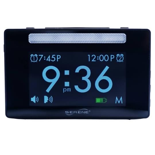 Multifunctional Alerting Clock with Visual and Vibration Notifications Serene Innovations