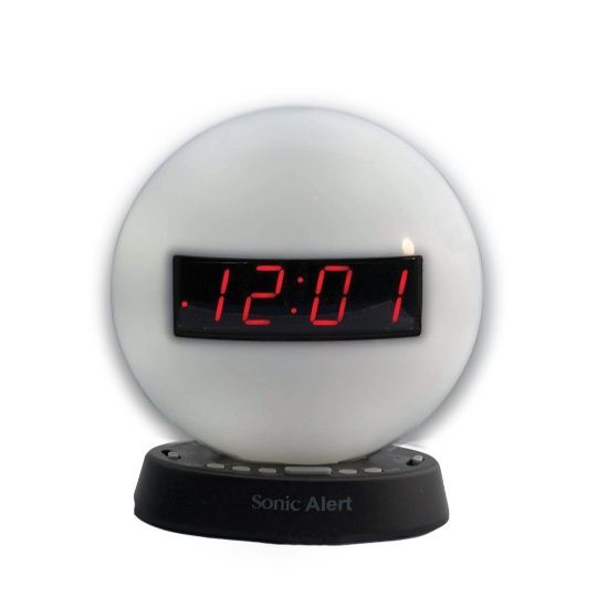 Nightlight Alarm Clock and Speaker with Dimmable Light - Sonic Glow SBW100NL