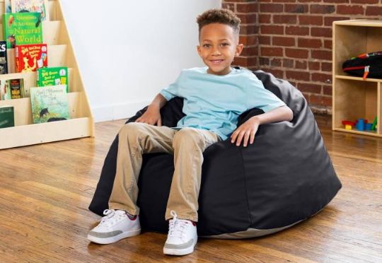 Bean Bag Chair for Kids - Gumdrop Design for Educational Environment Made with Premium Vinyl - Jaxx Gumdrop