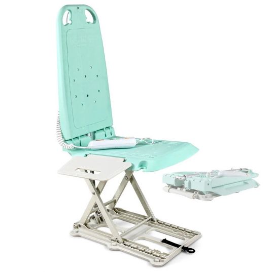 Portable Patient Floor Lift with 330 lbs. Lifting Capacity for Seated Floor Transfers from SuperHandy