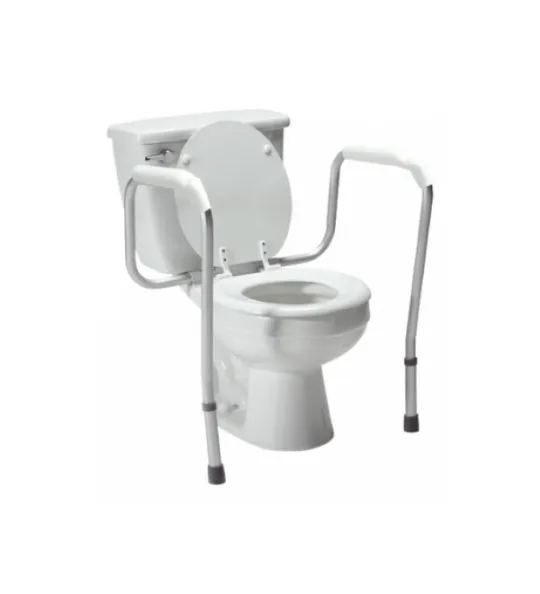Lumex Versaframe Toilet Safety Rail in Brown Box, Adjustable Height