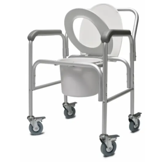 Aluminum Commode 3-in-1 with Backrest, Case of 2