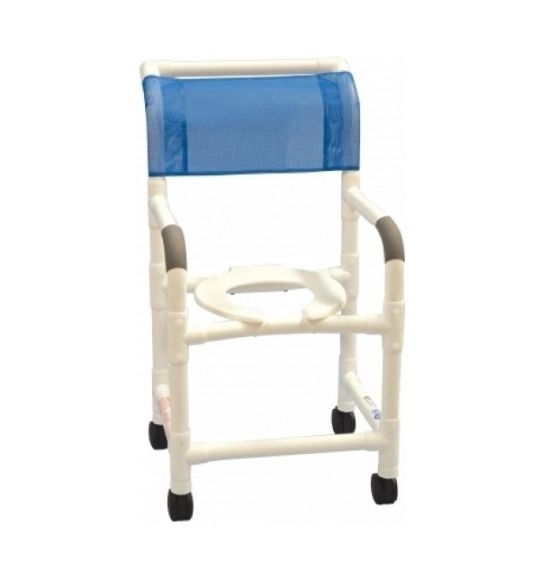 Lumex PVC Knock-Down Shower Commode Chair