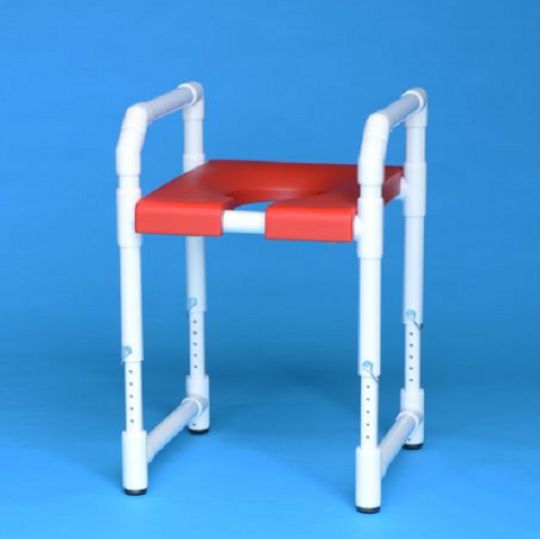 Toilet Safety Frame (Shown in Red)