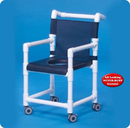 Closed-Front Soft Seat Deluxe Shower Chair