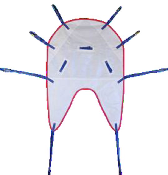 Universal Disposable 8-point Single Patient Sling SPS with Headrest