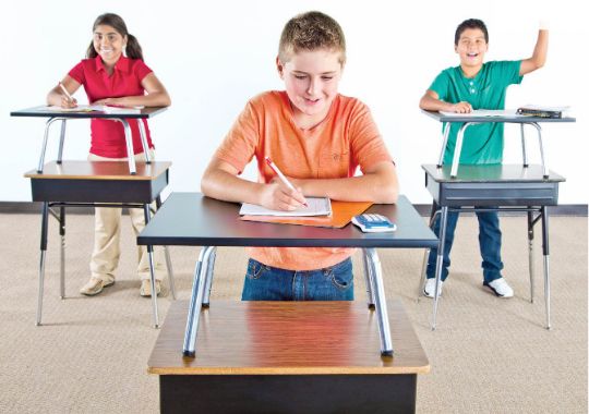 KidsFit Kinesthetic Classroom Standing Foot Fidget Desk