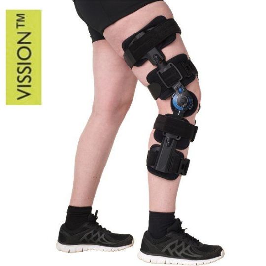 Stabilised Hinged Knee Brace with Patella Support from Essential Aids