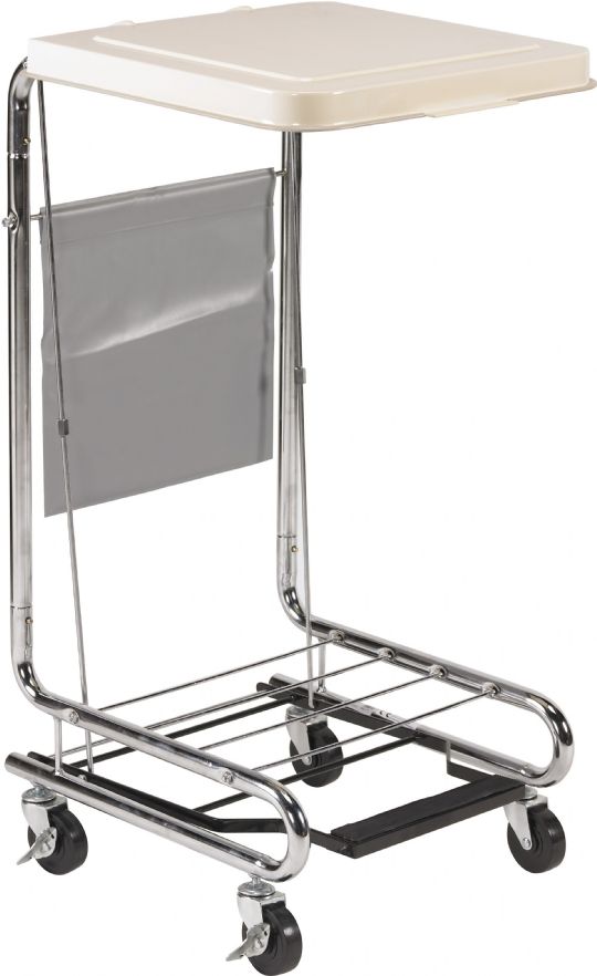 Drive Medical Chrome-Plated Steel Laundry Hamper Stand