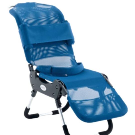Leckey Advance Lounger Bath Chair shown in blue