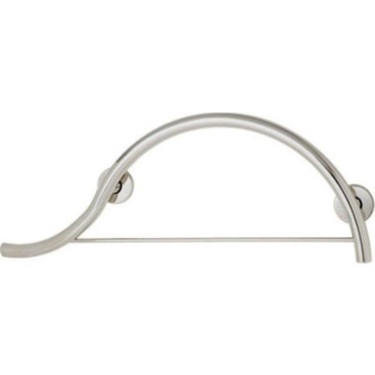 Extra Support Towel Grab Bar with Elegant Piano Curved Design - Left and Right Color Options Available
